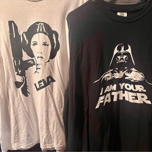 Gildan Star Wars I am your father Graphic Tee- Black & White